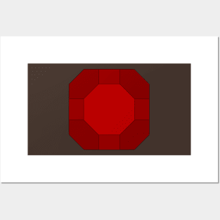 gmtrx red lawal truncated cuboctahedron Posters and Art